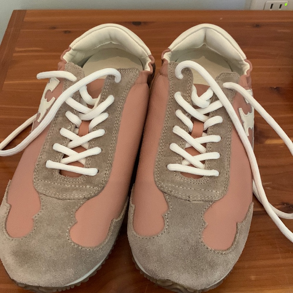 TORY BURCH pink tennis shoes NEW SZ 6.5